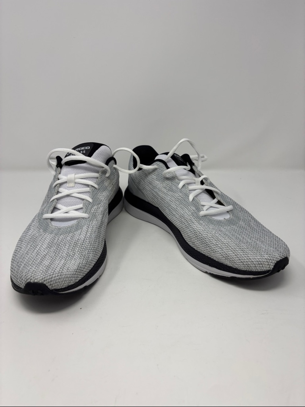 Under ARMOUR | charged impulse Men's Running Sneakers in White and Black 12